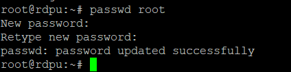 root kullanıcısından şifreyi değiştirme