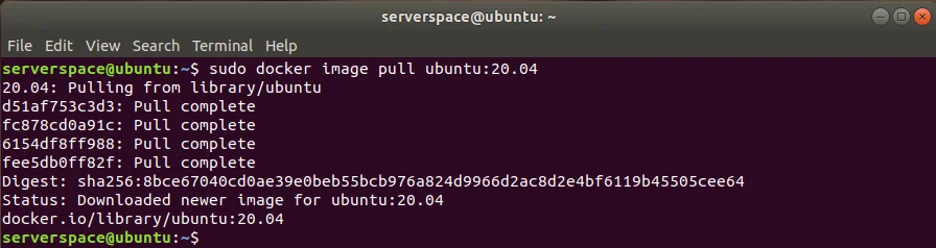 Bir Ubuntu 20.04 imajı indirin